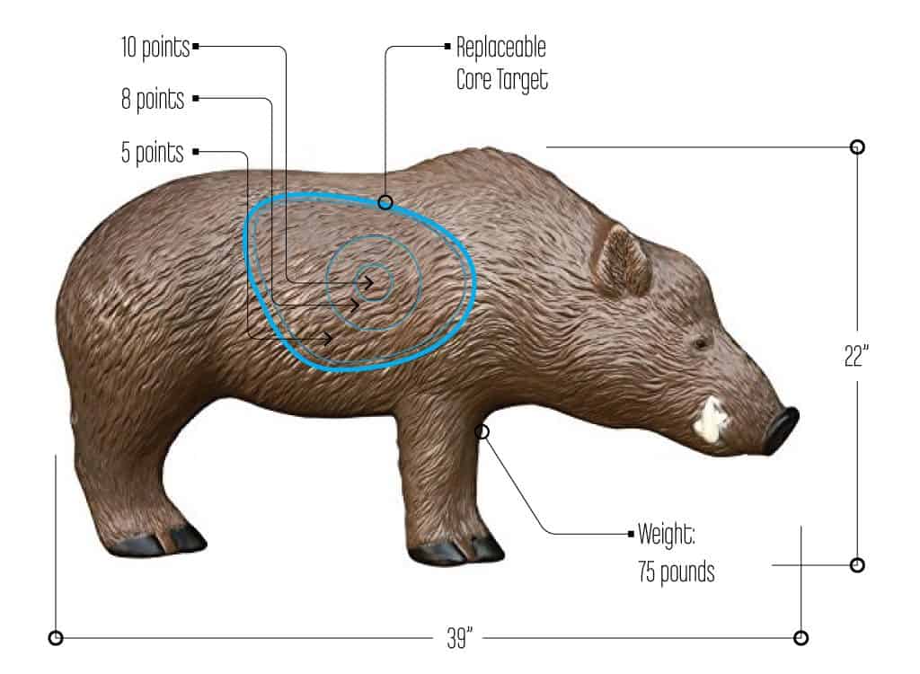 WoodlandBoar3DTargetSpecifications