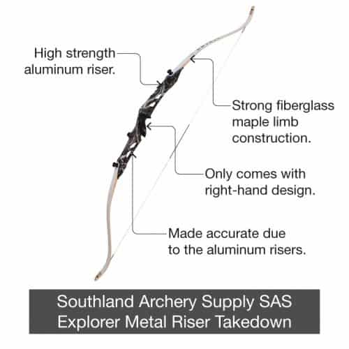 best recurve bows_SouthlandArcherySupplySASExplorerMetalRiserTakedown