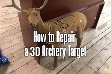 how to repair a 3d archery target